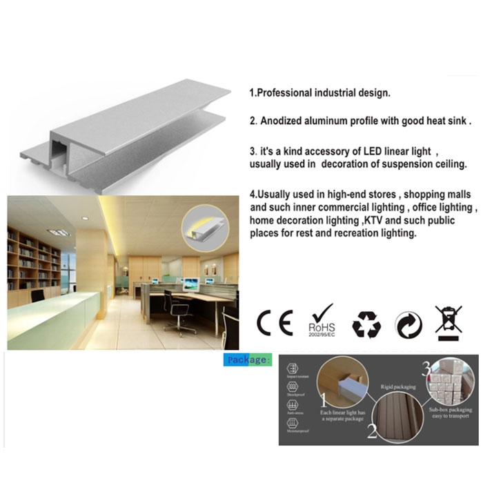HL-A004 Aluminum Profile - Inner Width 10 Mm(0.39inch) - LED Strip Anodizing Extrusion Channel HL-A004 Aluminum Profile - Inner Width 10 Mm(0.39inch) - LED Strip Anodizing Extrusion Channel